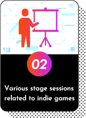 Stage sessions about indie games